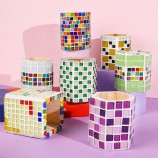 DIY Mosaic Pen Holder Kit - Round Series Safe Craft Set for Kids