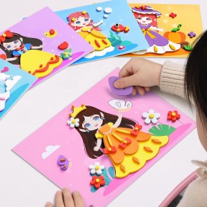 DIY 3D Paste Painting Sticker Set - Educational Toy for Kids