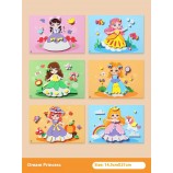 Handmade DIY 3D Paste Painting Sticker Set - Educational Toy for Kids & Girls