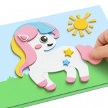 Unicorn Theme DIY 3D Paste Painting Sticker Set for Kids