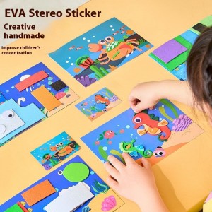 3D Pop-Up Painting Sticker Kit for Kids - Educational Craft