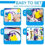 DIY Felt Animal Bookmark Craft Kit - Educational Party Favor for Kids