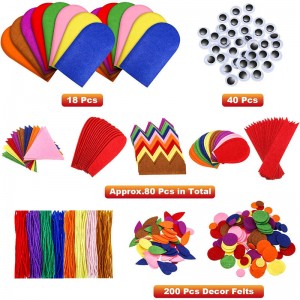 DIY Felt Hand Puppet Kit - Kids Customizable Art Craft Toy