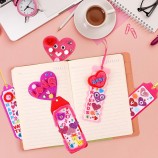 DIY Valentine Bookmark Craft Kit - Kids Art Craft with Heart Stickers