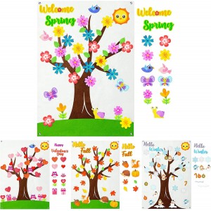 DIY Seasonal Tree Felt Board Kit - Wall Hanging Activity Toy