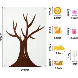 DIY Seasonal Tree Felt Board Kit - Wall Hanging Educational Activity Toy