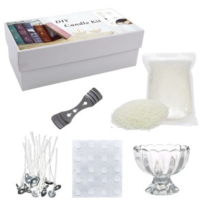 DIY Scented Soy Wax Candle Making Kit with Glass Cup