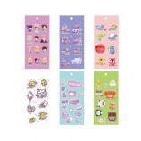 Custom Die Cut PVC Vinyl Cartoon 3D EVA Foam Puffy Stickers for Kids