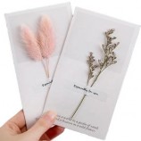 Handmade Dried Flower Greeting Card for Birthday & Valentine
