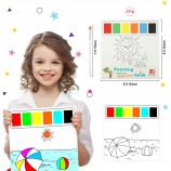 Custom Printing Mess Free Magic Water Coloring Book for Kids Drawing