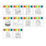 Custom Printing Mess Free Magic Water Coloring Book for Kids Drawing