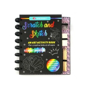 Kids DIY Rainbow Scratch Off Paper Art Book Set