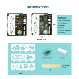 Christmas Personalize Design Scraping Magic Color Rainbow Black Gold Scratch Art Paper Notebook for Children