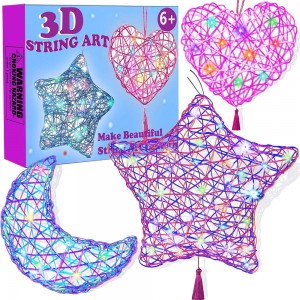 Kids 3D String Art DIY Lantern Craft Kit for Girls