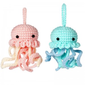 kids-jellyfish-animal-crochet-ornament-kit