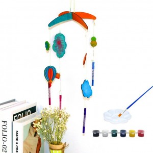 Customizable Wooden Wind Chime Kit, DIY Home Decoration Craft