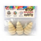 Wholesale Cheap Wood Color Crafts Home Decoration Wooden Christmas Tree Peg Doll
