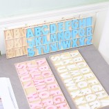 Laser Cut Plywood Alphabet Letters, Unfinished DIY Craft Set