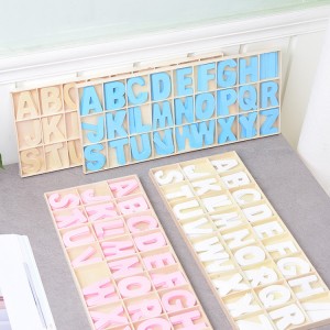 Laser Cut Plywood Alphabet Letters, Unfinished DIY Craft Set