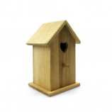 Unfinished Wooden Birdhouse Kit, DIY Outdoor Hanging Bird Nest
