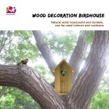 High Performance Wood Bird Nest Outdoor Hanging Bird House Wood Diy Birdhouse