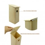 Wholesale Prices Unfinished Wooden Birdhouses Wood Bird Cage for Craft Painting