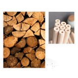 Direct Maker Tapered Unfinished Hardwood Sticks Birch Wood Dowels with Hole