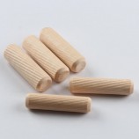 Manufacturers High Quality Round Solid Wood Assorted Sizes Threaded Wood Pin Dowels