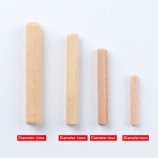 Manufacturers High Quality Round Solid Wood Assorted Sizes Threaded Wood Pin Dowels