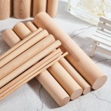 Wholesale Cheap Accessories Tapered Solid Round Cake Wood Dowel Sticks Rods