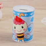 Wholesale Animal Creative Cartoon Cylinder Piggy Bank Piggy Bank Children Gift Iron Piggy Bank