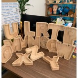 Wholesale Custom Clear Letter Pig Dog Cat Bulk Money Coin Wooden Boxes Piggy Bank for Kids