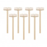Small Mini Wooden Mallet Hammer Pets Toys and Accessories Wooden Crafts Cake Tools Crab Smith Chasing Hammer for Chocolate