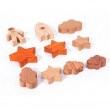 Wooden Toys Moon Stars Balance Blocks Board Games Toy Stacking High Blocks Wood Boys Puzzle Toys