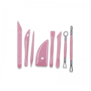 Clay Sculpting & Pottery Tool Kit, Wooden Handle Ceramic Tools