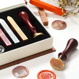 Retro Wax Seal Stamp Set for Wedding Invitations