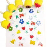 Creative DIY Art Sponge Brush Stamp Set - Kids Painting & Brushing Tools
