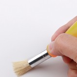 Colorful Handle Hog Hair Brushes for Kids Painting Art Supplies
