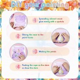 DIY Glass Vase Mosaic Painting Kit - Nature & Flower Theme Craft Set