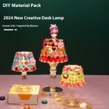 Handmade DIY Mosaic Table Lamp Kit - Small Night Light for Study & Gifts