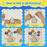 DIY Cream Glue Mosaic Art Kit - Handmade Vase & Room Decor Gem Craft Set