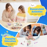 DIY Cream Glue Mosaic Art Kit - Handmade Vase & Room Decor Gem Craft Set