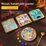 DIY Cartoon Coaster Mosaic Craft Kit - Kids Educational Toy