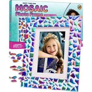 DIY Mosaic Picture Frame Kit for Kids Crafts