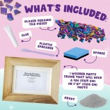 DIY Mosaic Picture Frame Kit for Kids - Arts & Crafts Birthday Gift