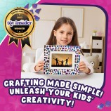 DIY Mosaic Picture Frame Kit for Kids - Arts & Crafts Birthday Gift