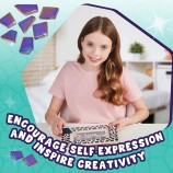 DIY Mosaic Picture Frame Kit for Kids - Arts & Crafts Birthday Gift