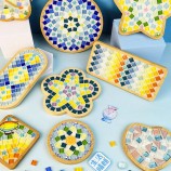 DIY Glass Mosaic Coaster Kit - Customizable Educational Craft Toy