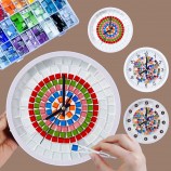 DIY Silent Mosaic Wall Clock Kit for Kids