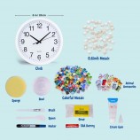 DIY Silent Mosaic Wall Clock Kit - Kids Bedroom Decor Craft Set